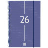 (742061026) FINOCAM AGENDA ESPIRAL YEAR E11-165X242MM SVV TAPA PP AZUL 2026