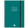 (742762026) FINOCAM AGENDA ESPIRAL OPAQUE E10-155X212MM SVH TAPA PP VERDE 2026