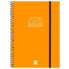 (742762926) FINOCAM AGENDA ESPIRAL OPAQUE E10-155X212MM SVH TAPA PP NARANJA 2026