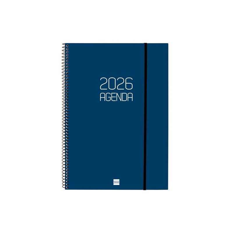 (742851026) FINOCAM AGENDA ESPIRAL OPAQUE E40-210X297MM SVV TAPA PP AZUL 2026