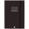 (742856026) FINOCAM AGENDA ESPIRAL OPAQUE E40-210X297MM SVV TAPA PP NEGRO 2026