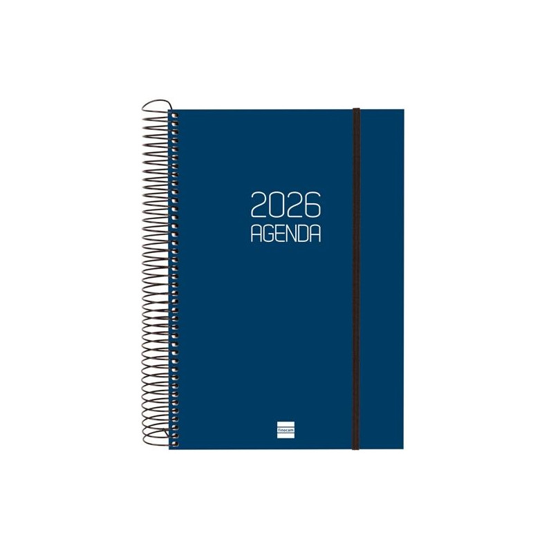 (742871026) FINOCAM AGENDA ESPIRAL OPAQUE E11-165X242MM 1DP TAPA PP AZUL 2026