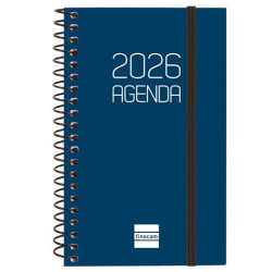 (742711026) FINOCAM AGENDA ESPIRAL OPAQUE E3-79X127MM SVH TAPA PP AZUL 2026