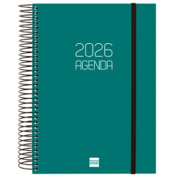 (742912026) FINOCAM AGENDA ESPIRAL OPAQUE E10-155X212MM 1DP TAPA PP VERDE 2026