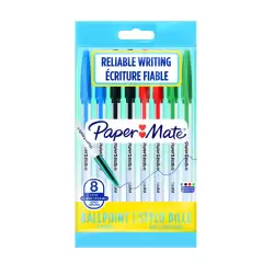 (2084416) PAPER MATE BOLÍGRAFO 045 1.0M COLORES SURTIDOS BLÍSTER 8 UD