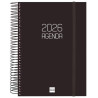 (742916026) FINOCAM AGENDA ESPIRAL OPAQUE E10-155X212MM 1DP TAPA PP NEGRO 2026