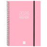 (742764526) FINOCAM AGENDA ESPIRAL OPAQUE E10-155X212MM SVH TAPA PP ROSA 2026