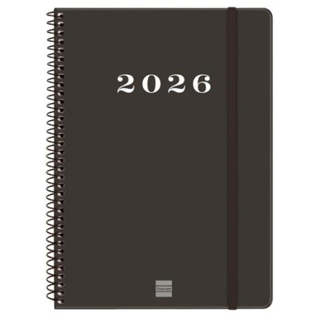 (743506026) FINOCAM AGENDA ESPIRAL MY E10-155X212MM SVH TAPA DURA NEGRO 2026