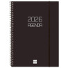 (742776026) FINOCAM AGENDA ESPIRAL OPAQUE E10-155X212MM SVV TAPA PP NEGRO 2026