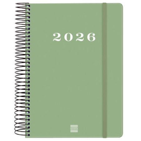 (743522026) FINOCAM AGENDA ESPIRAL MY E10-155X212MM 1DP TAPA DURA VERDE 2026