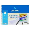 (C200400697) CANSON GUARRO BLOC ACUARELA Y TÉMPERA BASIK ESPIRAL 10 HOJAS 370GR 32,5X46CM SUELTO