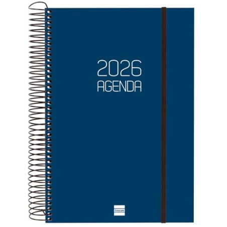 (742871026) FINOCAM AGENDA ESPIRAL OPAQUE E11-165X242MM 1DP TAPA PP AZUL 2026