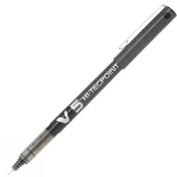 (BX-V5-B) PILOT ROLLER TINTA LÍQUIDA V-5 HI-TECPOINT NEGRO