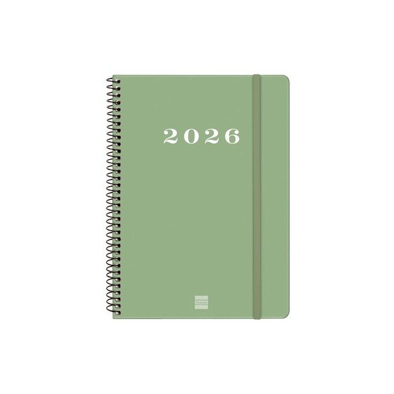 (743502026) FINOCAM AGENDA ESPIRAL MY E10-155X212MM SVH TAPA DURA VERDE 2026