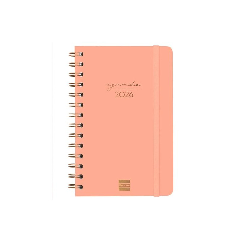 (762000526) FINOCAM AGENDA ESPIRAL ALMA E5-117X181MM SVH TAPA DURA CORAL 2026