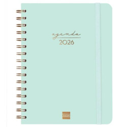 (762020326) FINOCAM AGENDA ESPIRAL ALMA E10-155X212MM SVH TAPA DURA MENTA 2026