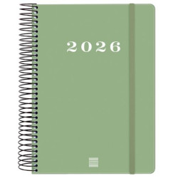 (743522026) FINOCAM AGENDA ESPIRAL MY E10-155X212MM 1DP TAPA DURA VERDE 2026