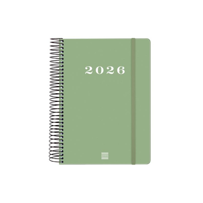 (743522026) FINOCAM AGENDA ESPIRAL MY E10-155X212MM 1DP TAPA DURA VERDE 2026