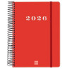 (743523026) FINOCAM AGENDA ESPIRAL MY E10-155X212MM 1DP TAPA DURA ROJO 2026