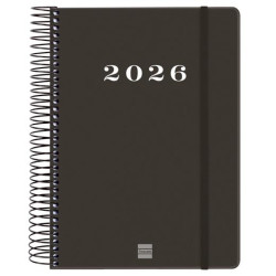 (743526026) FINOCAM AGENDA ESPIRAL MY E10-155X212MM 1DP TAPA DURA NEGRO 2026