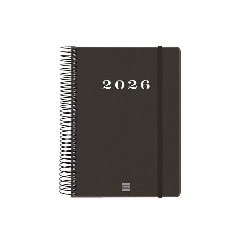(743526026) FINOCAM AGENDA ESPIRAL MY E10-155X212MM 1DP TAPA DURA NEGRO 2026