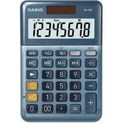 (MS-80E) CASIO CALCULADORA DE OFICINA SOBREMESA AZUL MS-80E