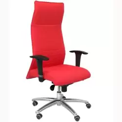 (206SBALI350) PIQUERAS Y CRESPO SILLÓN ALBACETE ASIENTO Y RESPALDO TAPIZADOS EN TEJIDO BALI COLOR ROJO