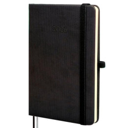(881746026) FINOCAM AGENDA MÍNIMAL TEXTURA M4-118X168MM SVH TAPA DURA NEGRO 2026