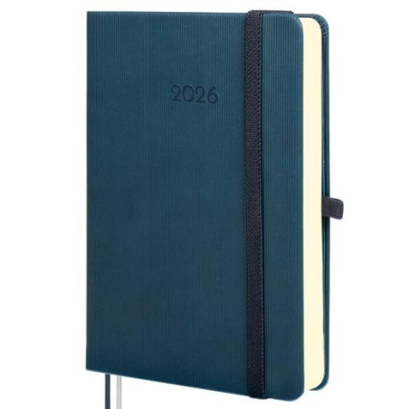 (881781026) FINOCAM AGENDA MÍNIMAL TEXTURA M4-118X168MM 1DP TAPA DURA AZUL 2026