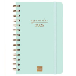 (762000326) FINOCAM AGENDA ESPIRAL ALMA E5-117X181MM SVH TAPA DURA MENTA 2026