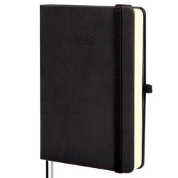 (881786026) FINOCAM AGENDA MÍNIMAL TEXTURA M4-118X168MM 1DP TAPA DURA NEGRO 2026