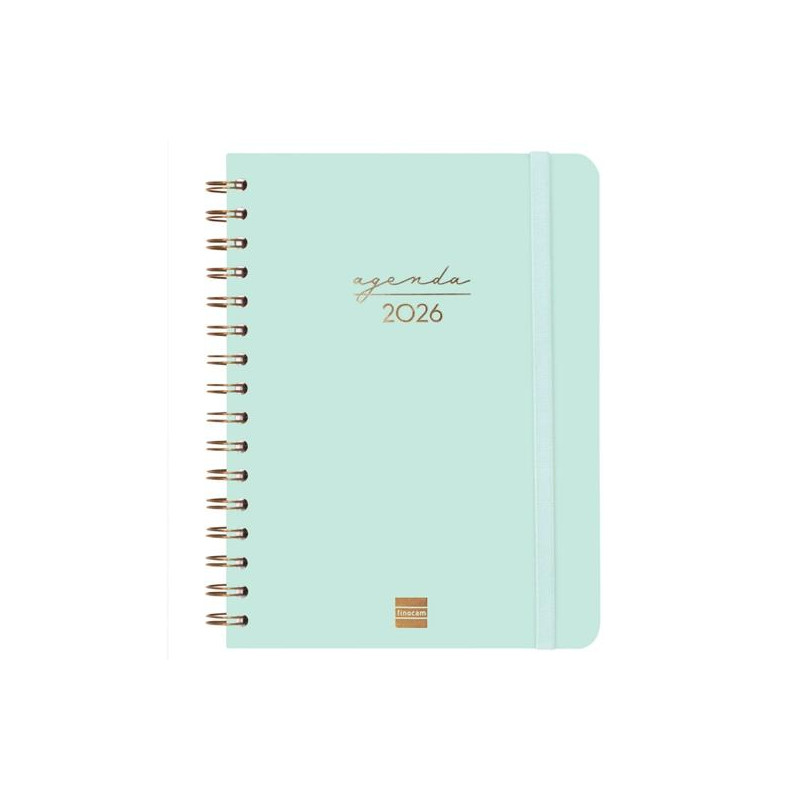 (762020326) FINOCAM AGENDA ESPIRAL ALMA E10-155X212MM SVH TAPA DURA MENTA 2026