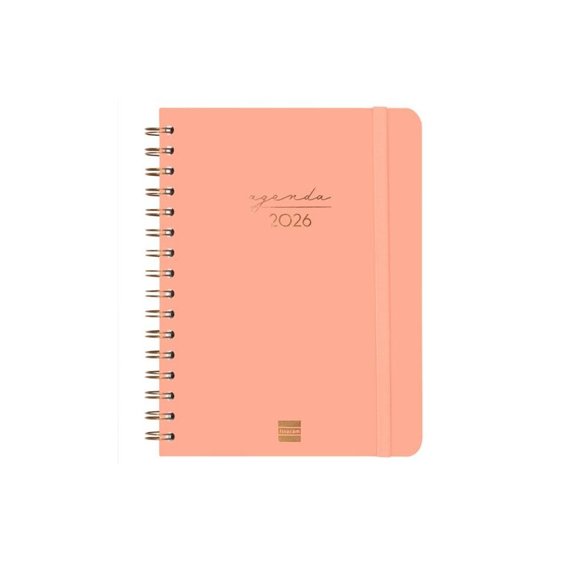 (762020526) FINOCAM AGENDA ESPIRAL ALMA E10-155X212MM SVH TAPA DURA CORAL 2026