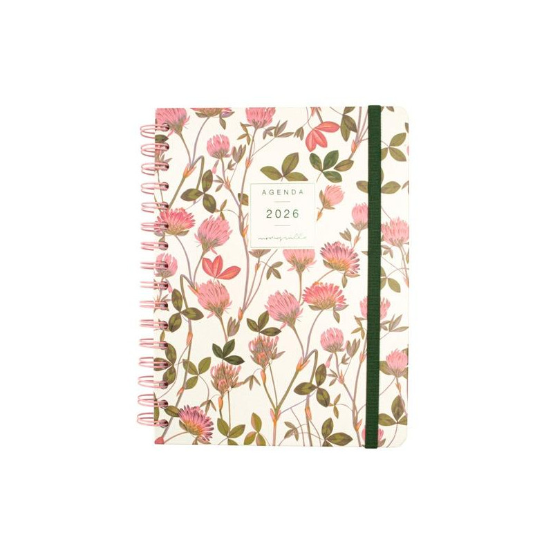 (770100126) FINOCAM AGENDA ESPIRAL MONIQUILLA E10-155X212MM SVH TAPA DURA AMAPOLA 2026