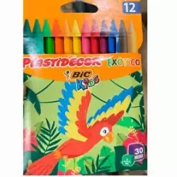 (9339612) PLASTIDECOR CERAS EXOTIC COLORES SURTIDOS ESTUCHE 12 UD