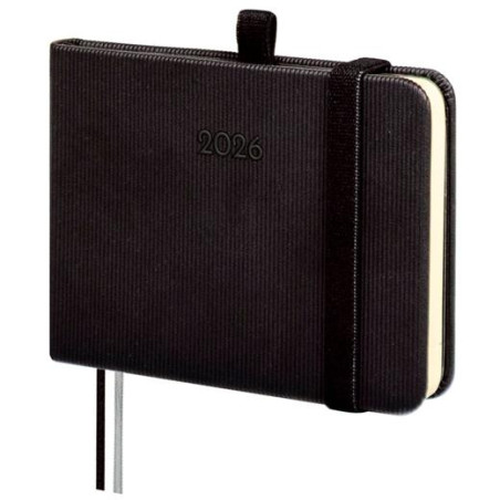 (881706026) FINOCAM AGENDA MÍNIMAL TEXTURA M0-104X73MM SVV TAPA DURA NEGRO 2026