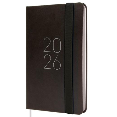 (883306026) FINOCAM AGENDA FLEXI LISA F2-82X127MM SVH TAPA BLANDA NEGRO 2026