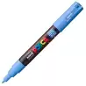 (285205000) POSCA MARCADOR  PC-1M NO PERMANENTE PUNTA FINA 0.7-1MM AZUL CIELO