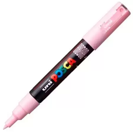 (285221000) POSCA MARCADOR  PC-1M NO PERMANENTE PUNTA FINA 0.7-1MM ROSA CLARO