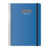 (11630-2026) DOHE AGENDA ANUAL SYNCRO ESPIRAL 15X21CM SV CIERRE C/GOMA PP AZUL 2026