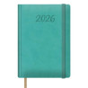 (12883-2026) DOHE AGENDA ANUAL SAMBA 15X21CM DP CIERRE C/GOMA VERDE MENTA 2026