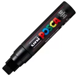(300285000) POSCA MARCADOR  PC-17K NO PERMANENTE PUNTA BISELADA 15MM NEGRO