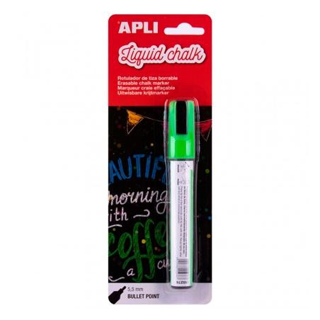 (13958) APLI MARCADOR DE TIZA LÍQUIDA PUNTA REDONDA 5