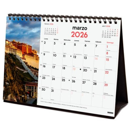 (780324126) FINOCAM CALENDARIO DE SOBREMESA PARA ESCRIBIR S-210X150MM MV IMÁGENES MARAVILLAS DEL MUNDO 2026