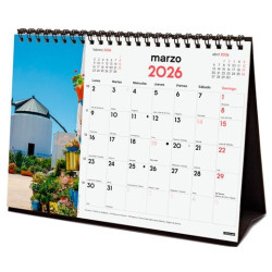 (780324226) FINOCAM CALENDARIO DE SOBREMESA PARA ESCRIBIR S-210X150MM MV IMÁGENES PUEBLOS CON ENCANTO 2026