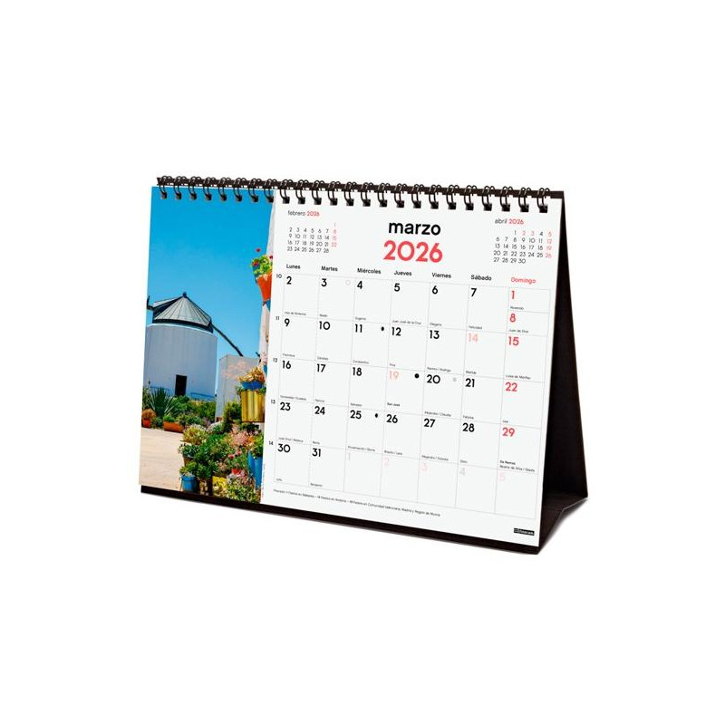 (780324226) FINOCAM CALENDARIO DE SOBREMESA PARA ESCRIBIR S-210X150MM MV IMÁGENES PUEBLOS CON ENCANTO 2026