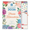 (540220226) FINOCAM CALENDARIO DE PARED PLUS 16 MESES 215X325 MV FRASES MOTIVADORAS 2025-2026