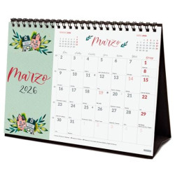 (780325426) FINOCAM CALENDARIO DE SOBREMESA PARA ESCRIBIR S-210X150MM MV IMÁGENES THE FLOWER JOURNAL 2026