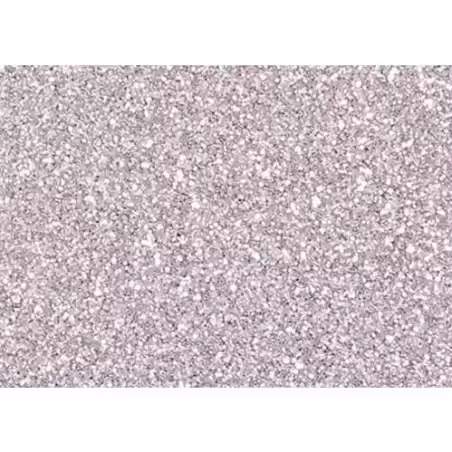 (M532PT) FAMA GOMA EVA 20X30CM GROSOR 2MM GLITTER PLATA