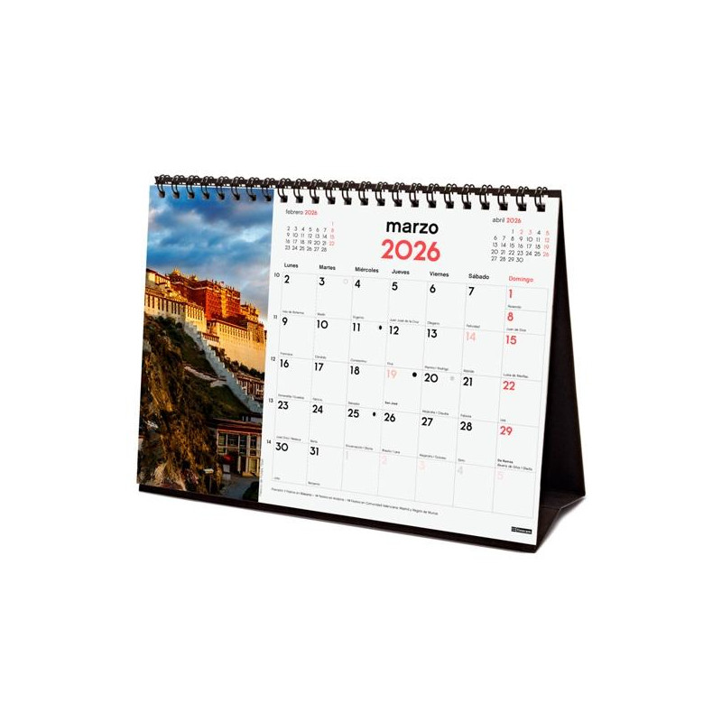 (780324126) FINOCAM CALENDARIO DE SOBREMESA PARA ESCRIBIR S-210X150MM MV IMÁGENES MARAVILLAS DEL MUNDO 2026